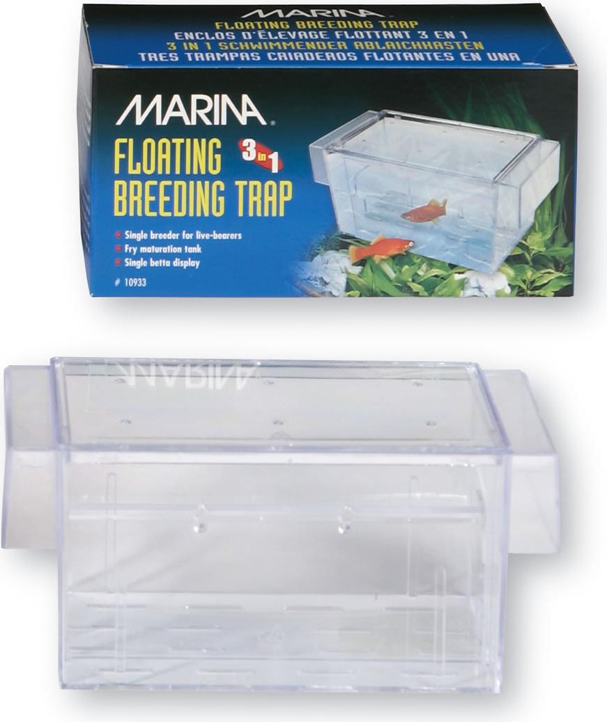 Marina Ablaichkasten 3-in-1 transparent mit V-Einsatz für Jungfischschutz 16x8x8 cm 10933