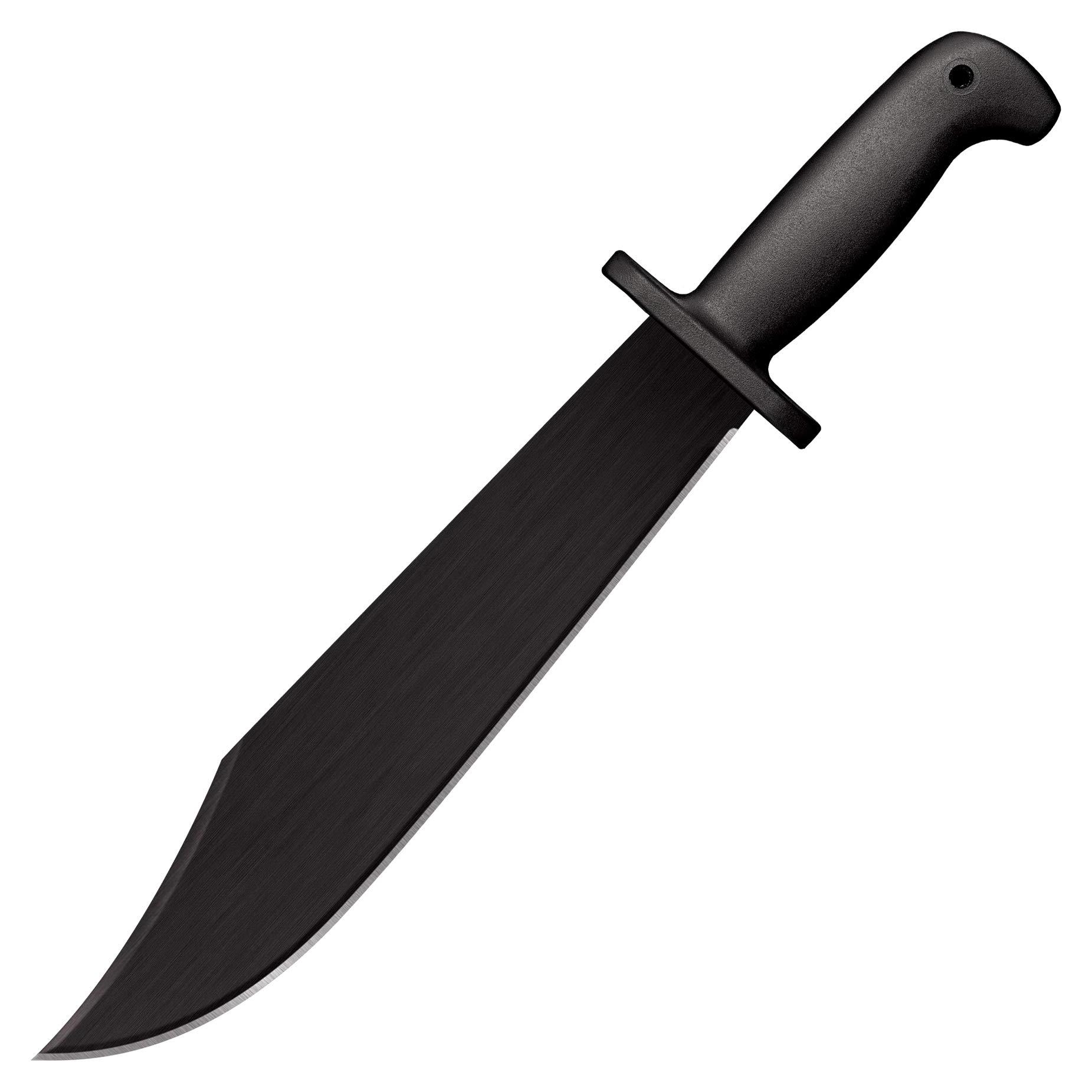 Cold Steel Cold CSMCHTE Steel, Bowiemesser, Black Bear Bowie, Klinge: 31,1 cm, Clip Point, Schwarz, Outdoormesser, Inklusive Gürtelscheide