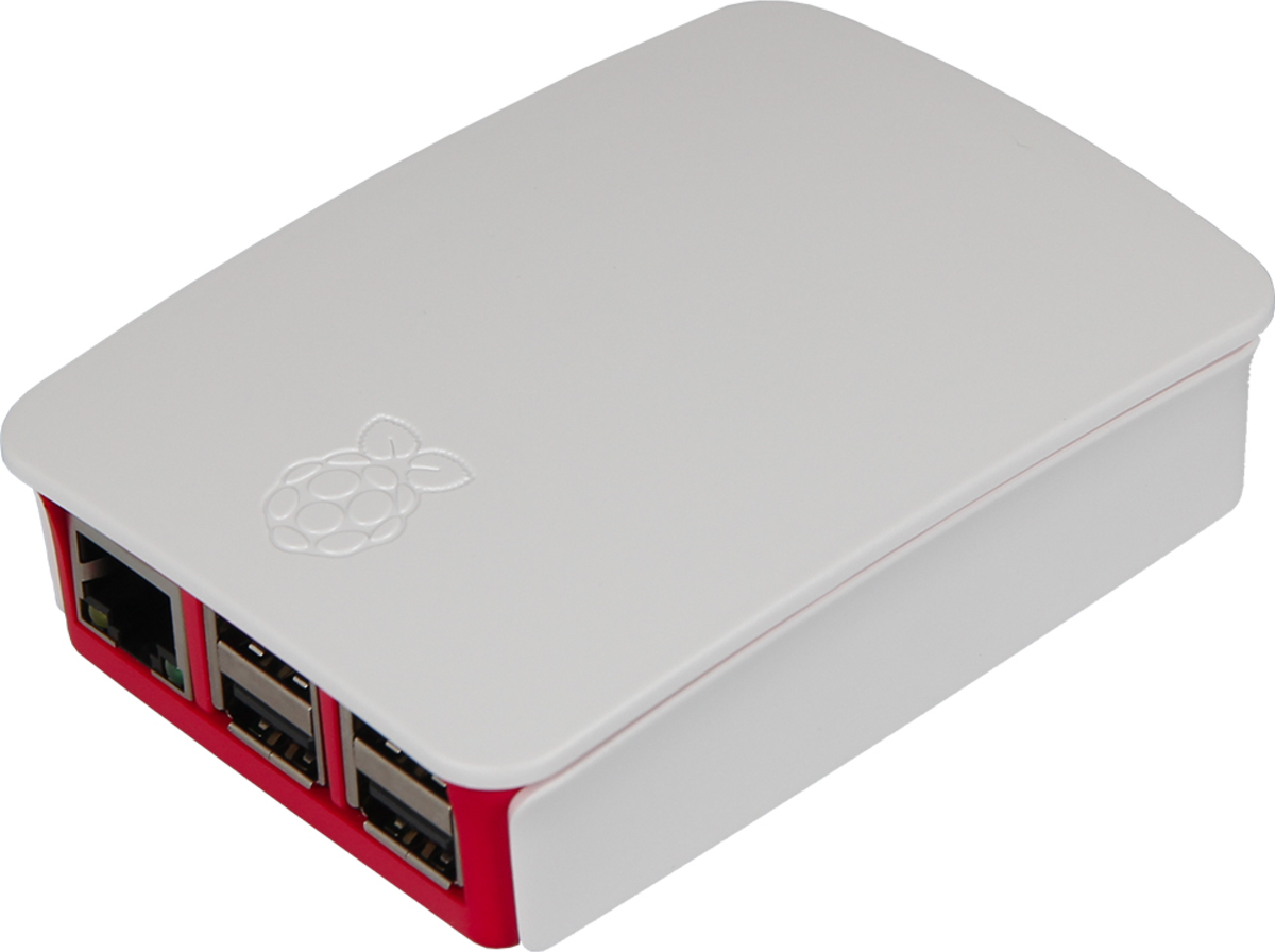 Raspberry Pi 2519567, Behausung, Raspberry Pi, Raspberry Pi, Rot, Weiß, 71 mm, 96 mm RB-CASE+06