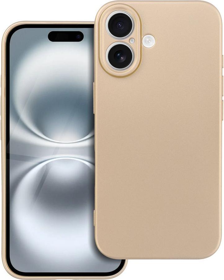 METALICKÉ puzdro na mobilný telefón vhodné pre IPHONE 16 zlaté