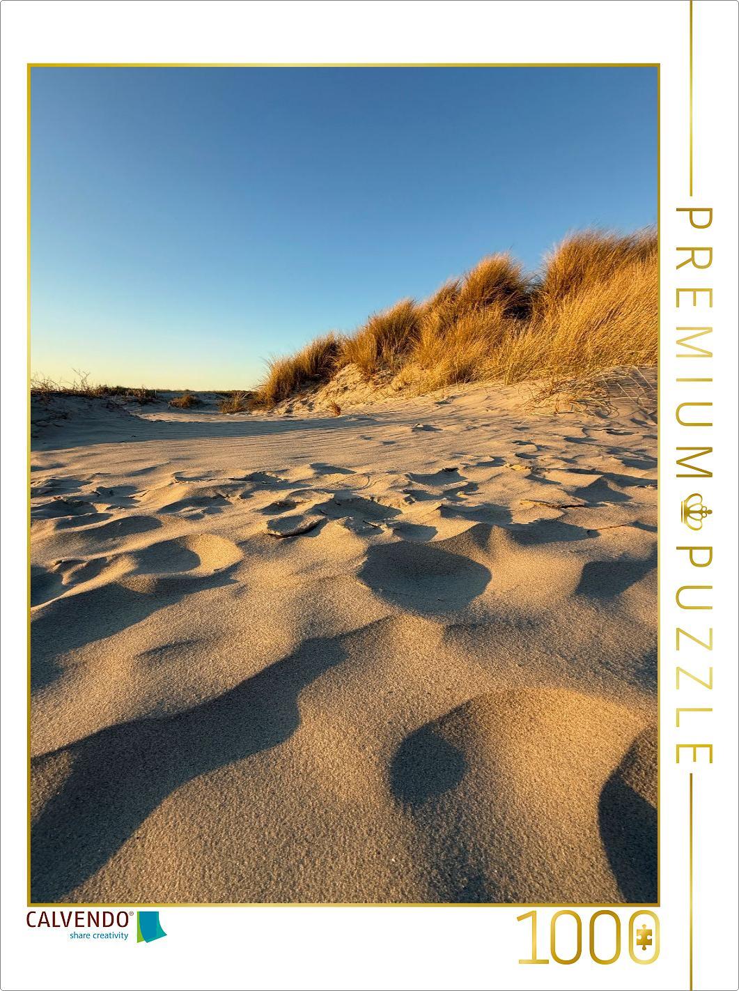 CALVENDO Puzzle Windspuren am Strand von Sankt Peter-Ording | 1000 Teile Lege-Größe 64x48cm Foto-Puzzle für glückliche Stunden
