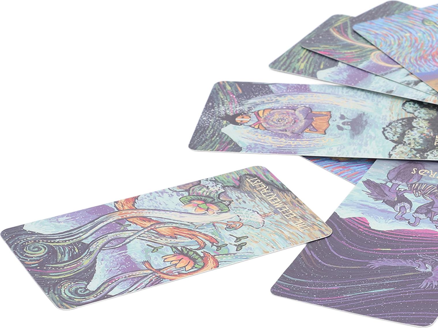 Gistuch Tarot-Deck mit 78 Weissagungskarten, Brettspiel, Unterhaltungstool für Partys und Treffen mit Freunden