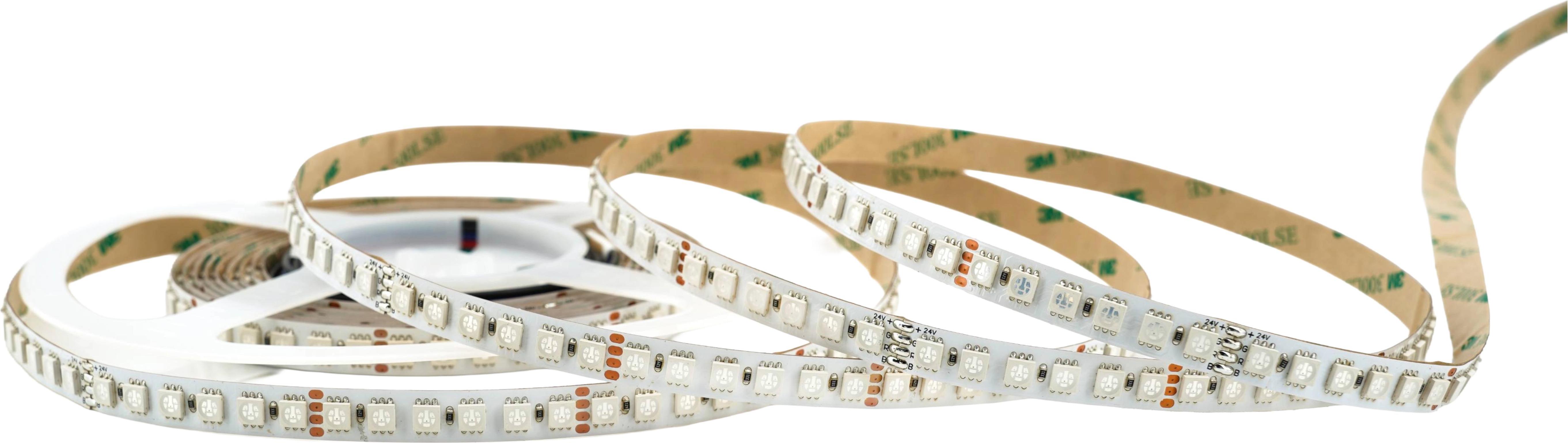 SK-LED RGB LED Streifen 10 mm – 120 LEDs/m, 24V, 26 W/m, 5m – 5050 Chip, 120° Abstrahlwinkel, IP20