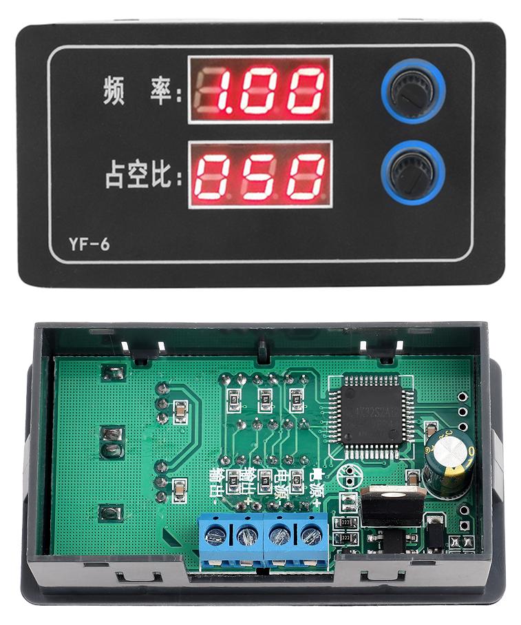 Gistuch LCD-PWM-Signalgenerator, Frequenzgenerator, automatische Einheitenumwandlung, einstellbarer Arbeitszyklus, Transistor S8050-Antrieb für YF-6