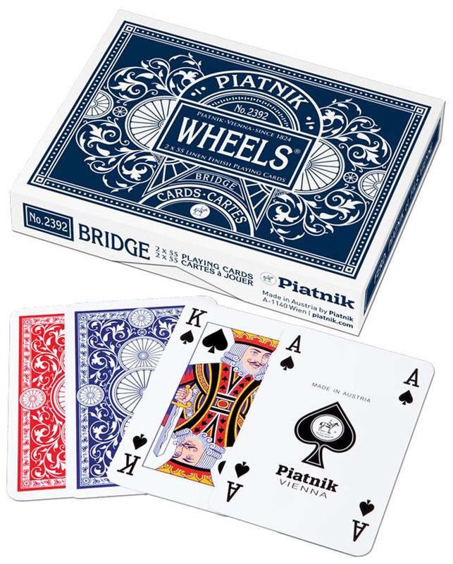 Piatnik Bridge Wheels (lino) Doppelspiel, Rot und Schwarz, 9.5 cm x 12.5 cm x 2.5 cm 14,99
