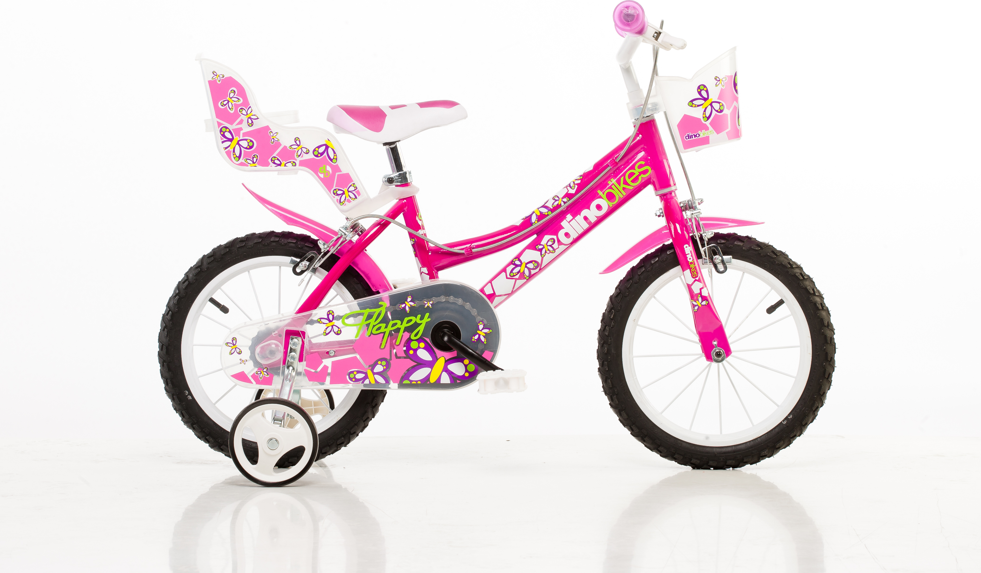 14 Zoll Kinderfahrrad Mädchenfahrrad Dino Bikes 146R 146R-02 fuchsia