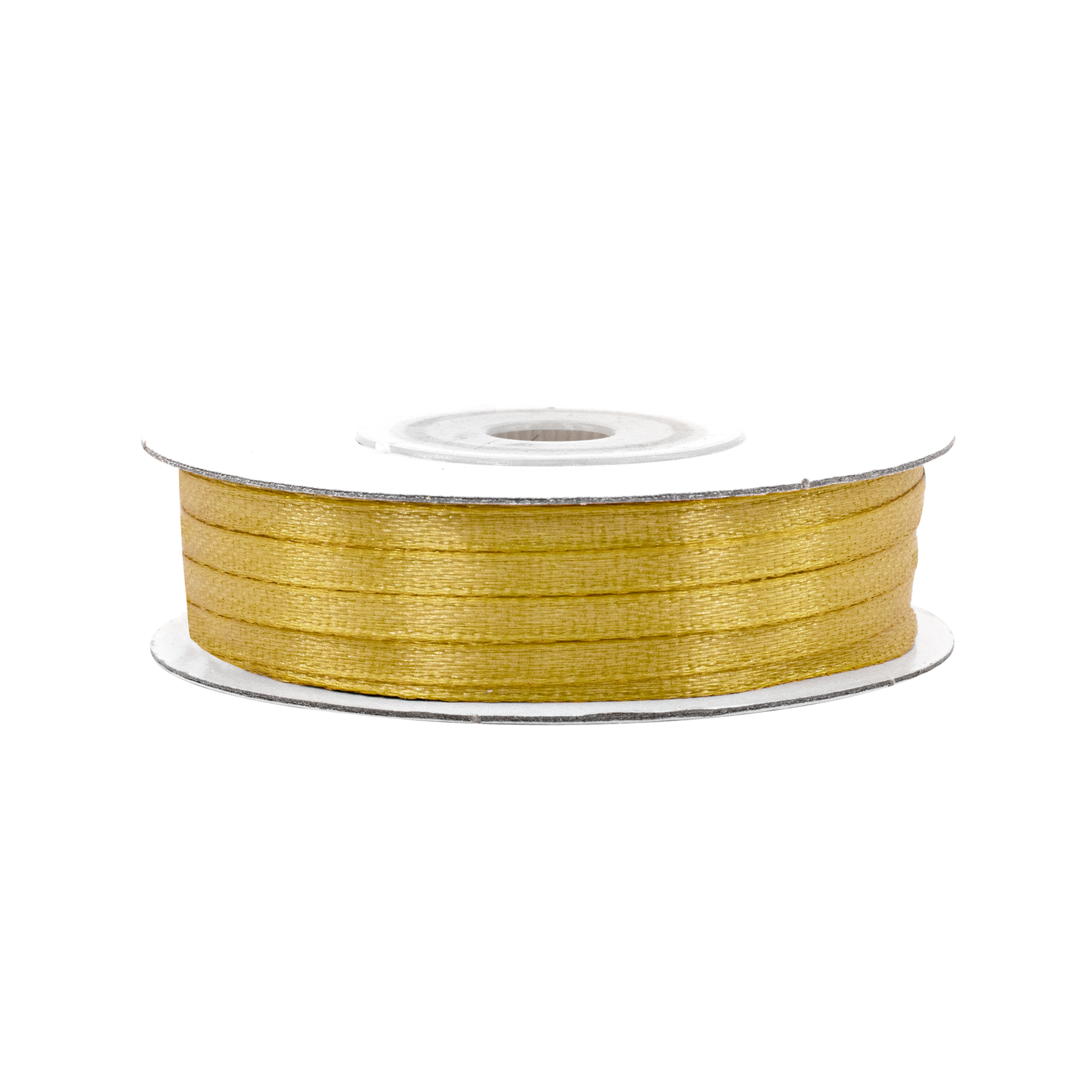 Satinband 3mm x 50m Rolle Gold Geschenkband