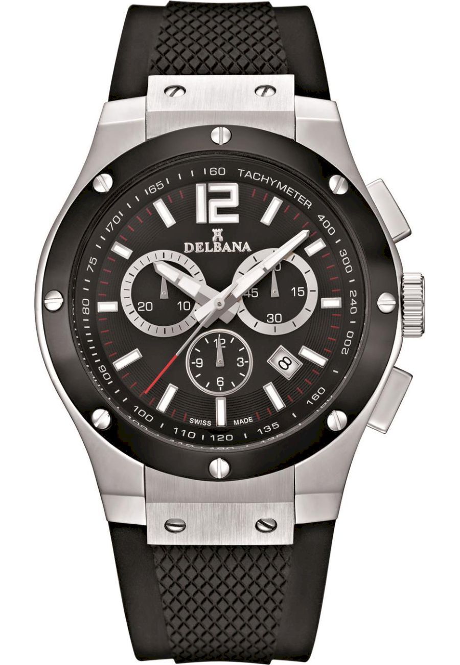 Delbana - Náramkové hodinky - Pánske - Chronograf - Športové Manhattan - 54501.578.6.034