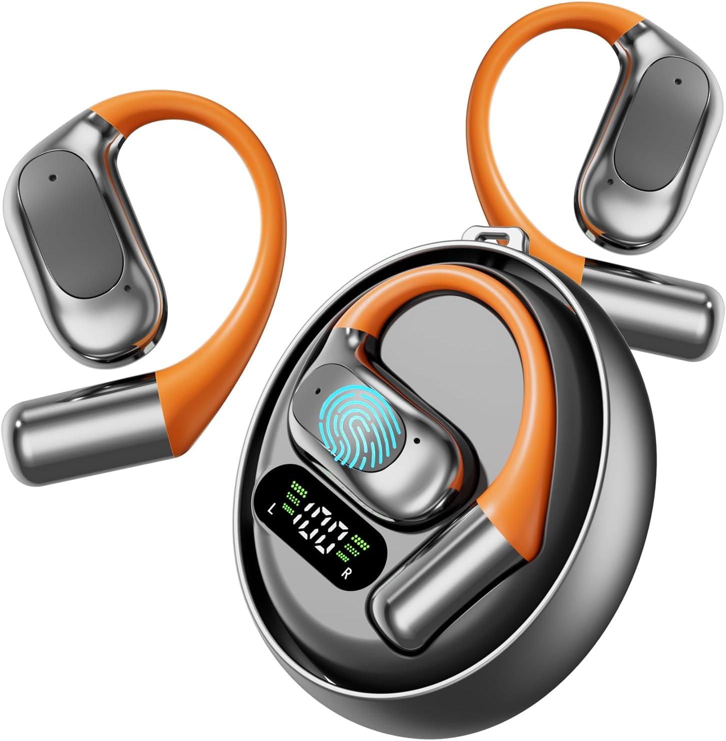 bedee Kopfhörer Übersetzer, Übersetzungskopfhörer, Kabellos Kopfhörer, Ai Übersetzungs-Headset, mit 144 Sprachen Übersetzung, HD-Anruf, Offenes Ohrdesign