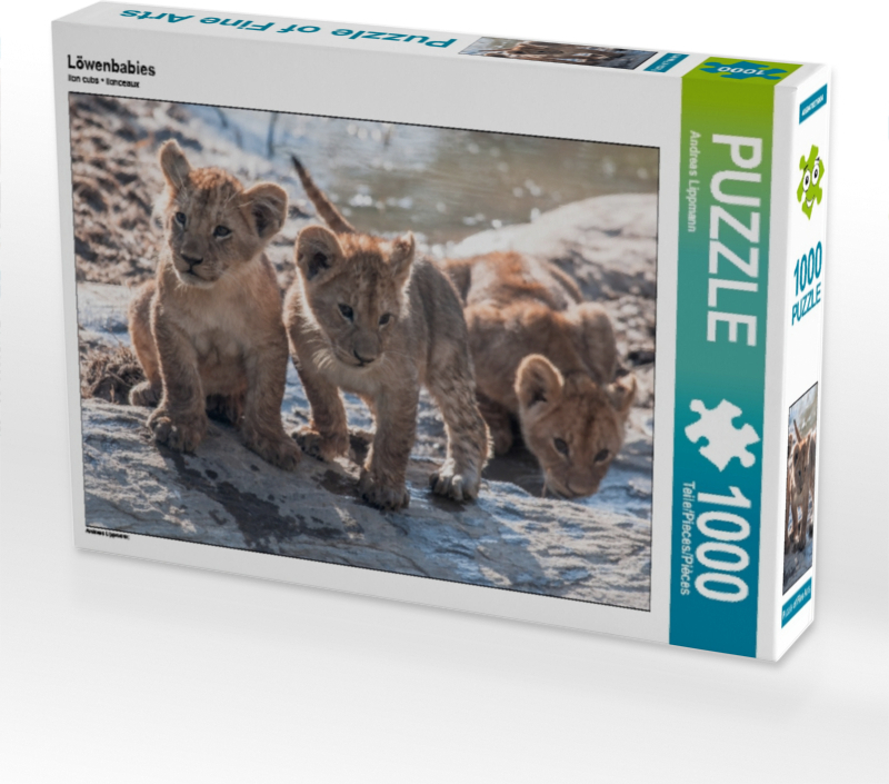 Calvendo Löwenbabies 1000 Teile Puzzle quer 640x480mm, Lippmann Andreas; 7407944