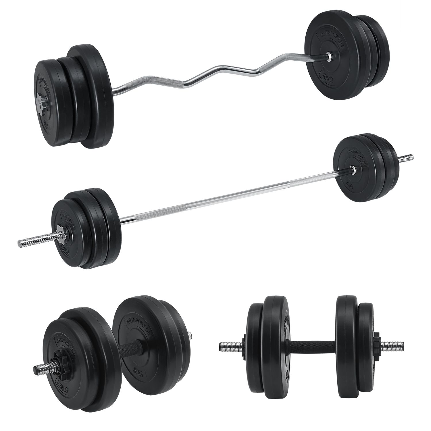 2x Hantelgriffe Bars Anti-Rutsch-Langhantel Gym Training Workout Sportausrüstung 