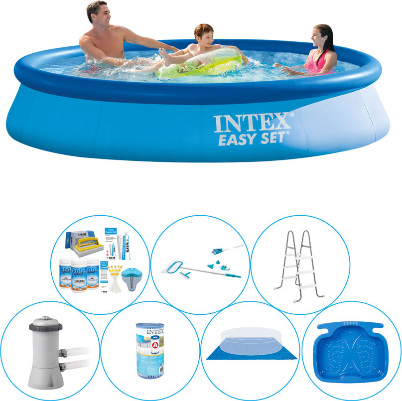Intex Easy Set Round 366x76 cm - 8-dielny - balenie bazénov All-in-1