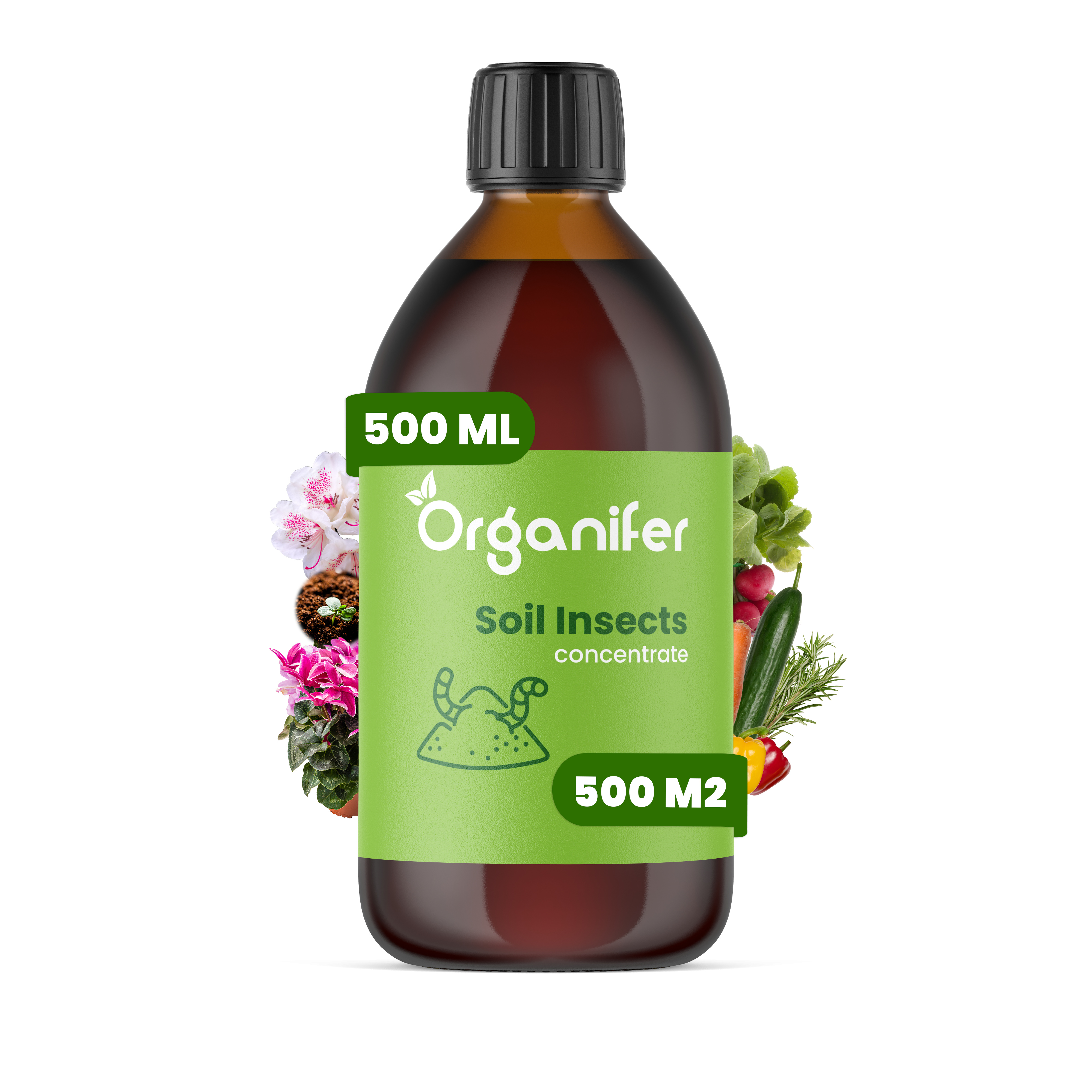 Soil Insects Bodeninsekten-Konzentrat - 500 ml für 500 m2- Organifer 34468