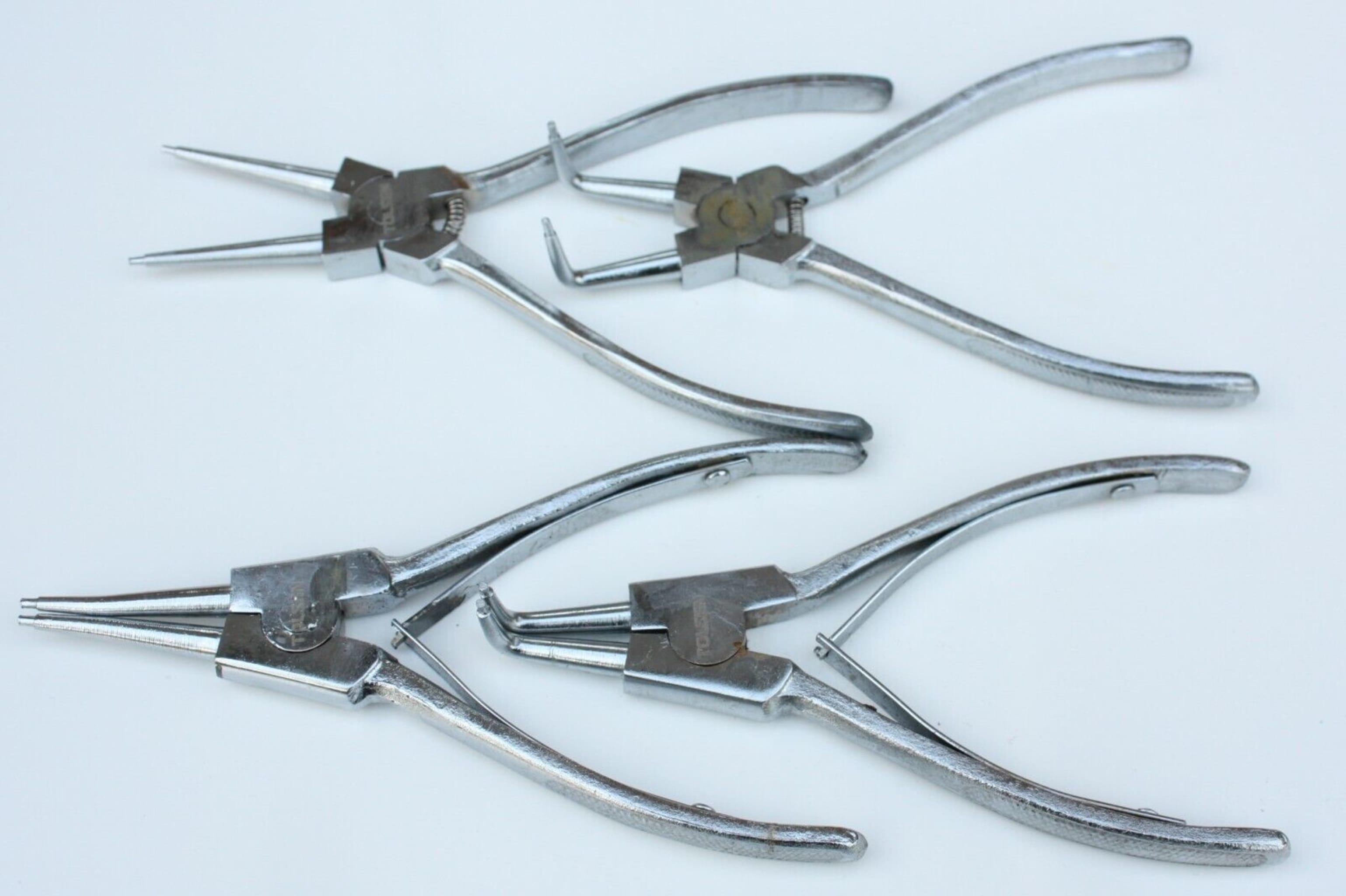 Boni-Shop® Seegeringzangen Set, 4 tlg, mit Tasche, Sprengringzange DD-TS-10903005