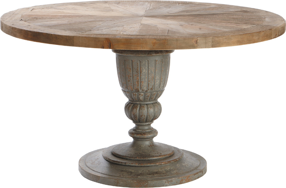 SIGNATURE - Beistelltisch aus altem Kiefer L140 cm - MAGISTRAL LZ-SIGNATURE