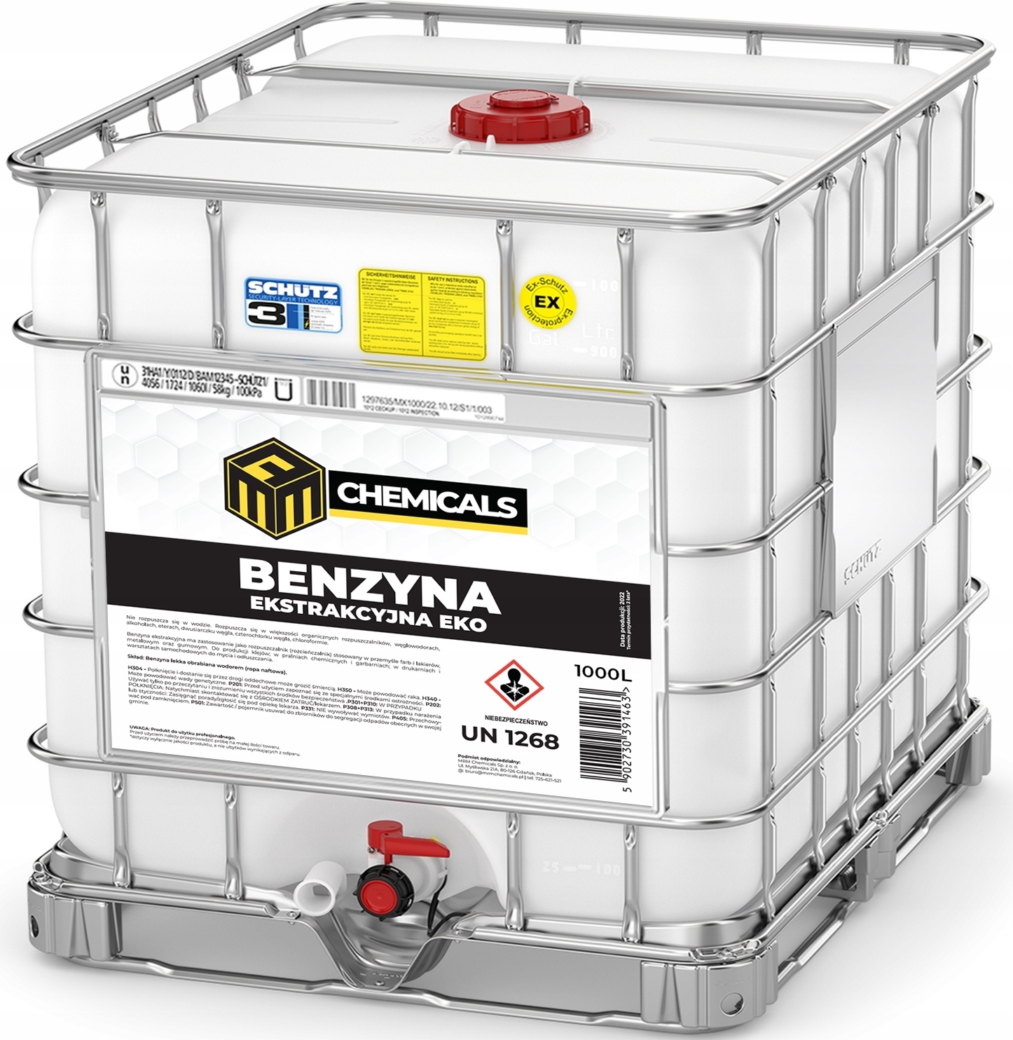 MRM-Chemicals MRM Chemicals Extraktionsbenzin – Lösungsmittel, Entfetter 1000 l