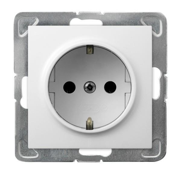 Ospel GP-1YS/m/00, Weiß, IP20, 16 A, 71 mm, 40 mm, 71 mm