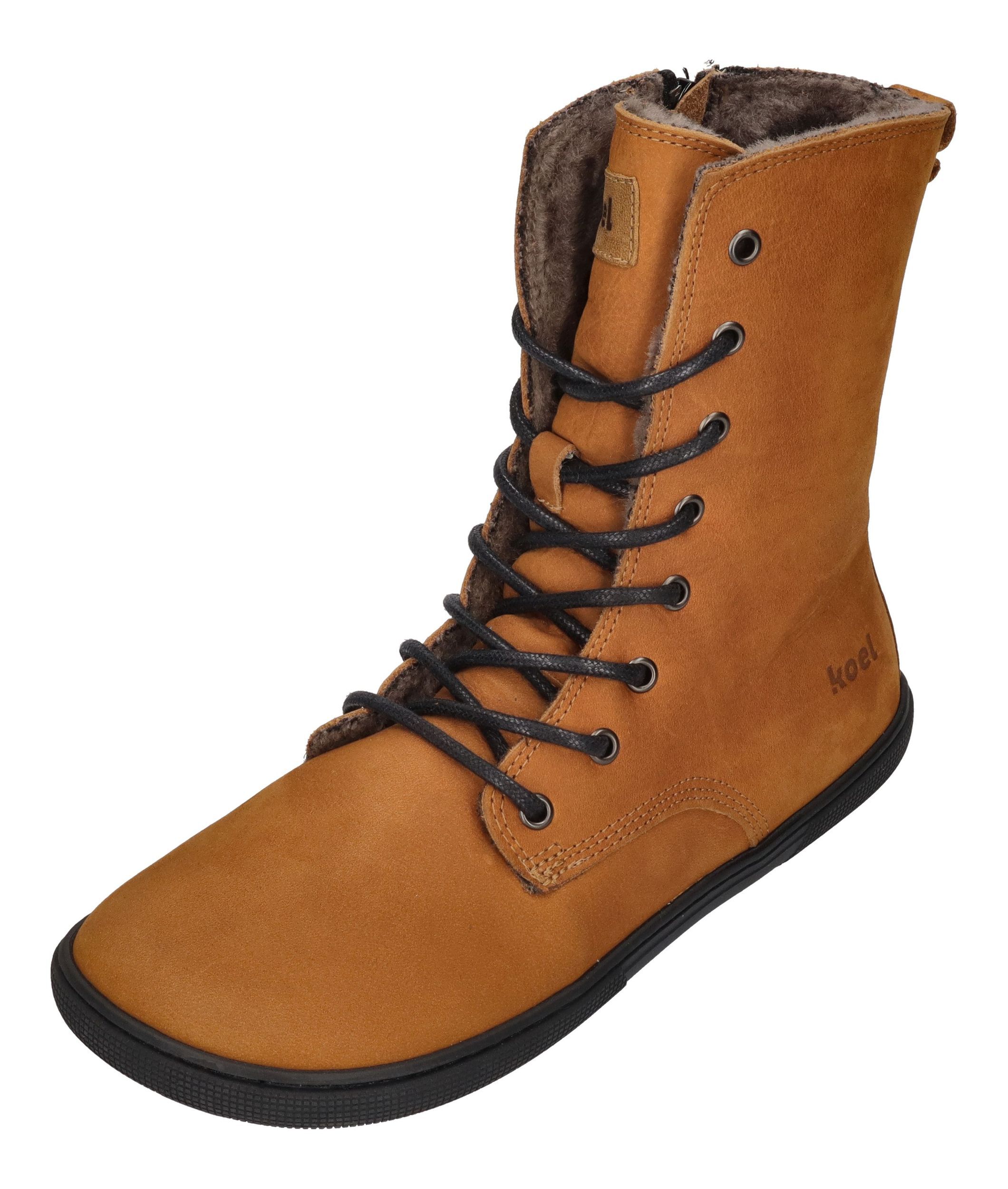 KOEL Damen Barefoot Booties mit Wolle FARO miel, Größe:38 EU