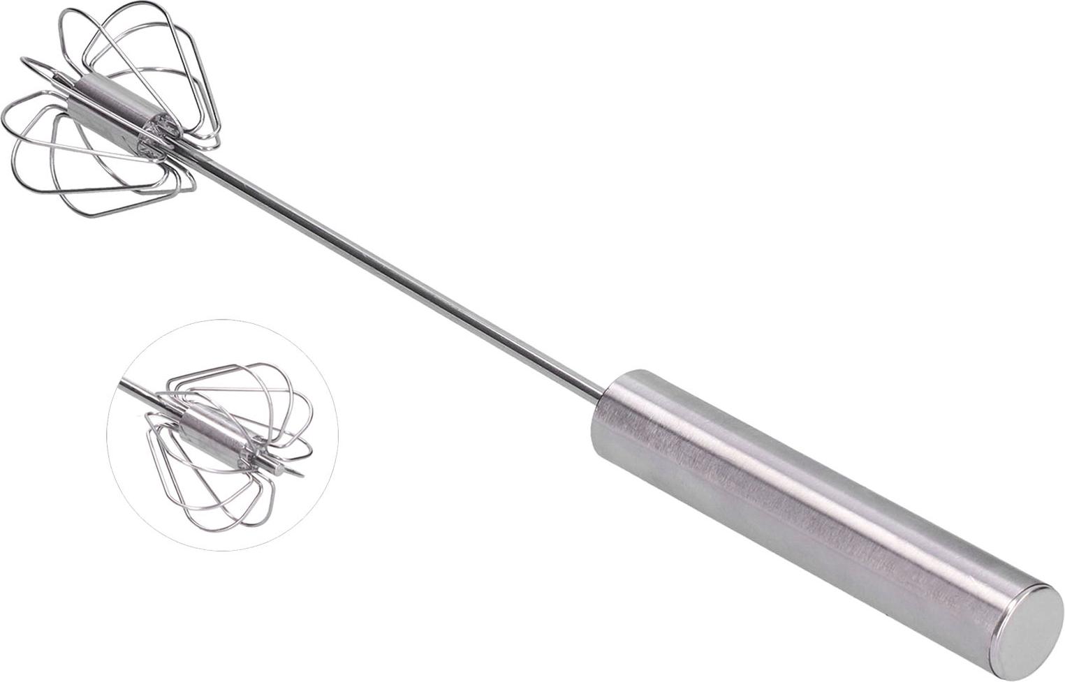 Cocosity 35cm Edelstahl Schneebesen Halbautomatischer Schneebesen Haushalt Eiermixer Küchengeräte