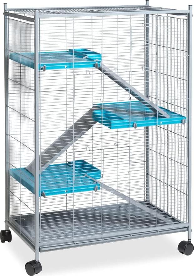 Markenlos Knaagkooi für kleine Nagetiere mit 2 Etagen - 001493G