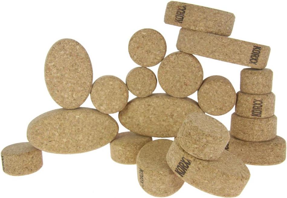 Sonstige Korxx kreis- und ovalförmige Bausteine 35 Stk. sw821