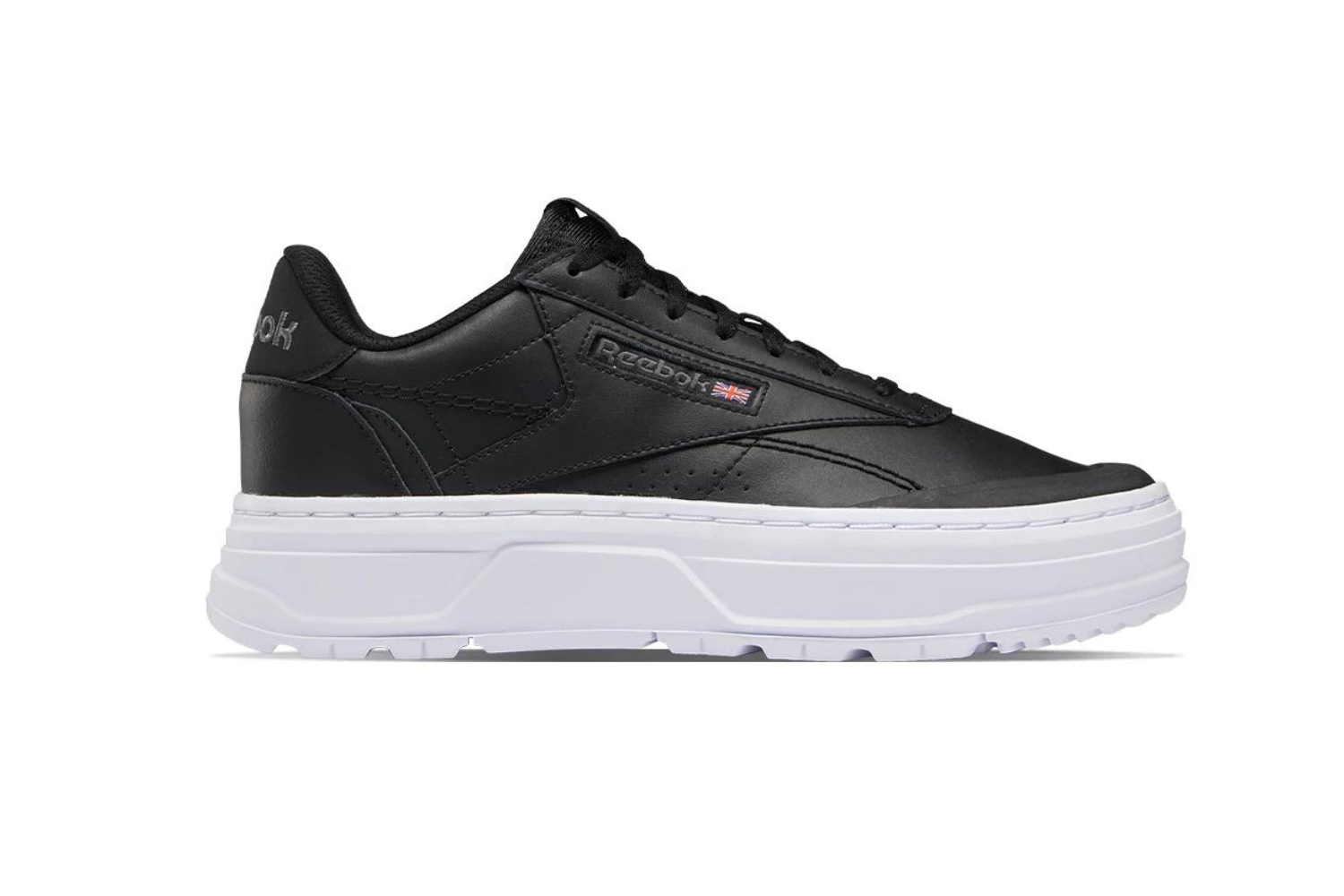 Dámske topánky Reebok Club C Double Geo kožené tenisky black 37.5