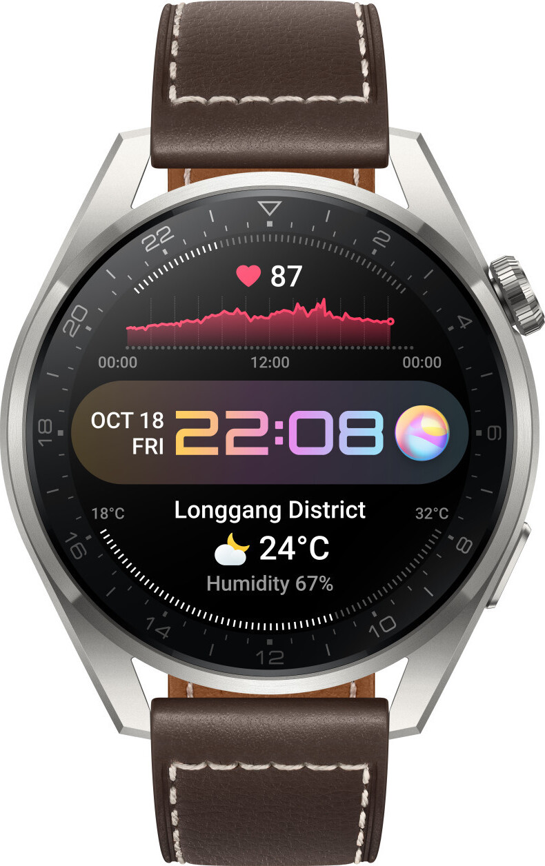 HUAWEI Watch 3 Pro titanium gray/brow 55026781