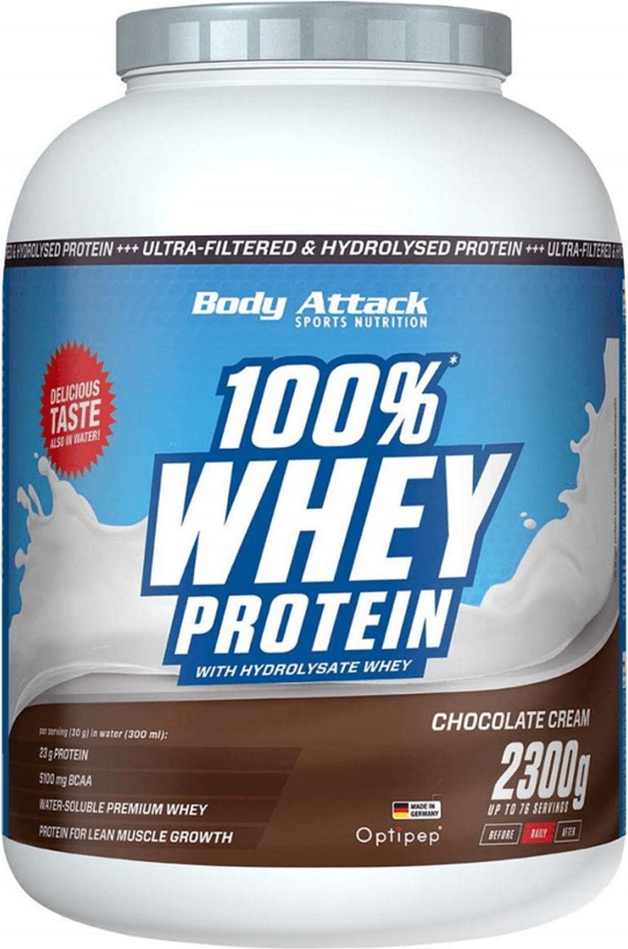 Body Attack Sports Nutrition Body Attack 100 % Whey Protein – 2,3 kg Chocolate