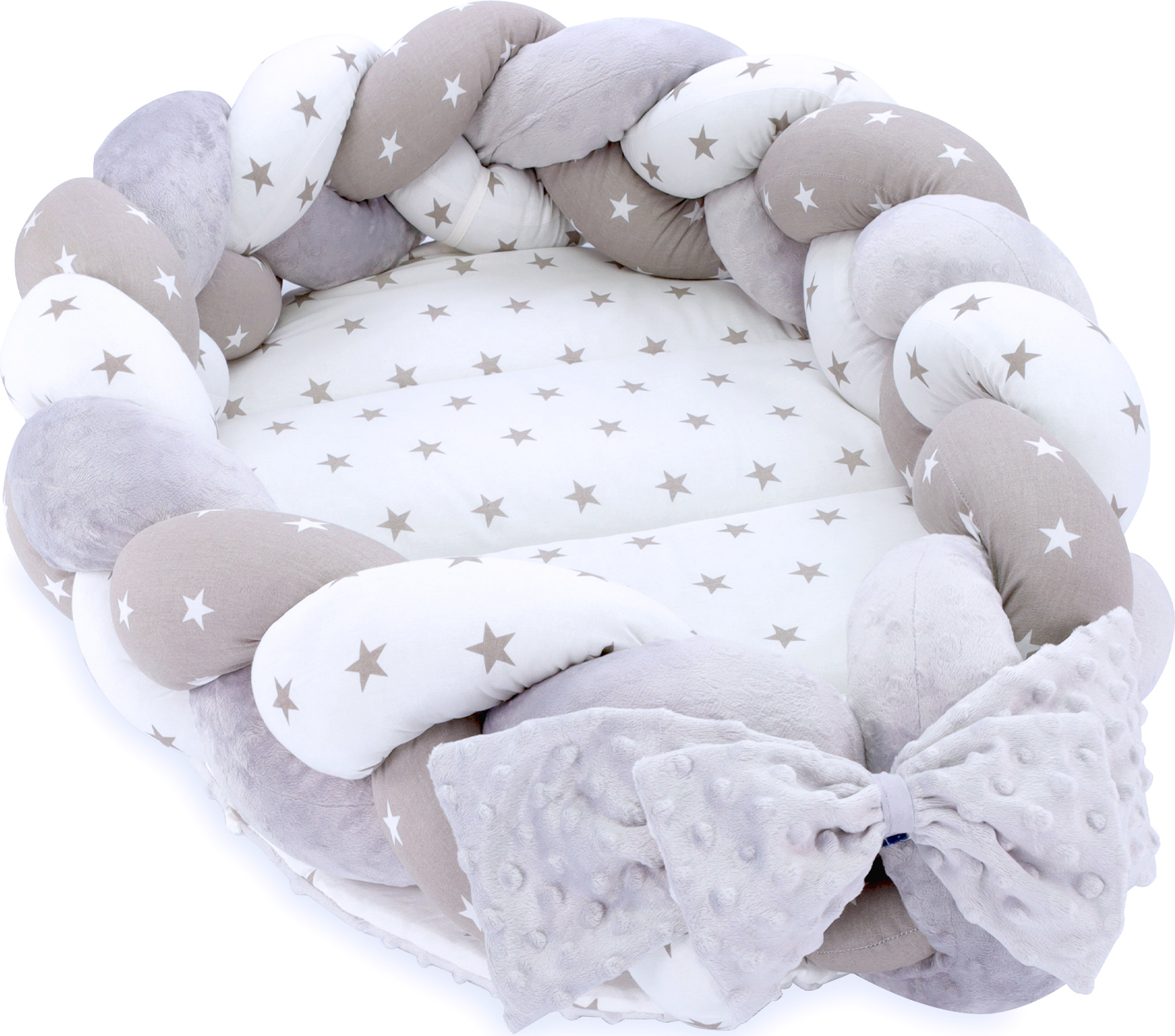 WIKLINOPOL Babynest 85x45cm - Waschbares Baby Nestchen Für Neugeborene Mit Matratze