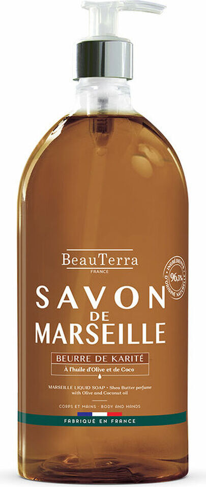 Beauterra Marseille Jabón Karité 1000ml Savon de Marseille