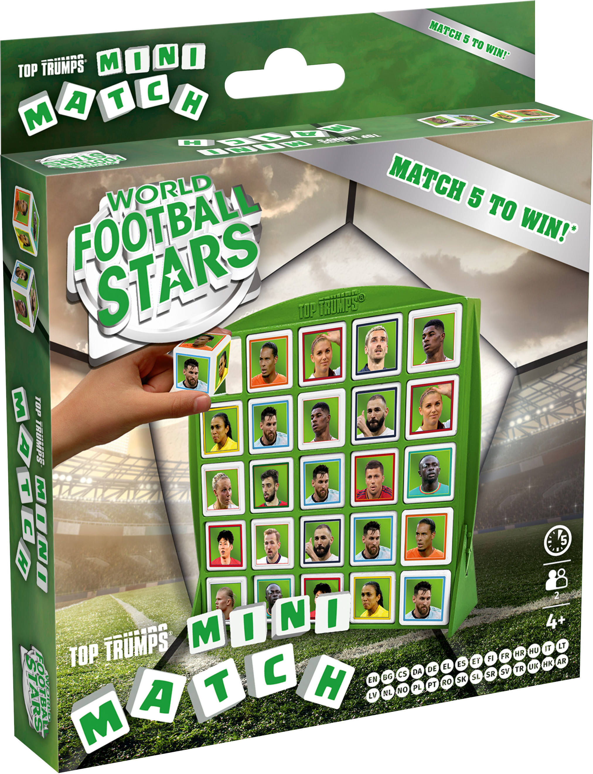 Winning Moves Top Trumps Match Mini - World Football Stars Reisespiel Fußball Weltfußballstars WM04617-ML1-6