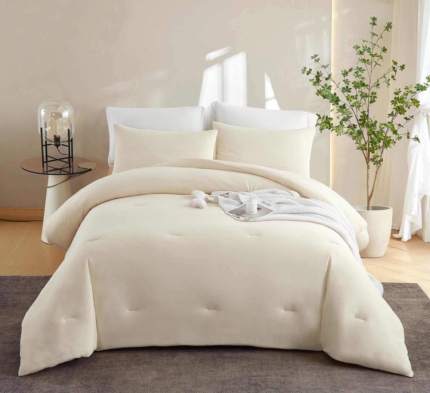 Sross Microfaserbettdecke und Microfaserkissen Bettdecken-Set, Mikrofaser für alle Jahreszeiten, weiches, leichtes hypoallergen 135 x 200cm