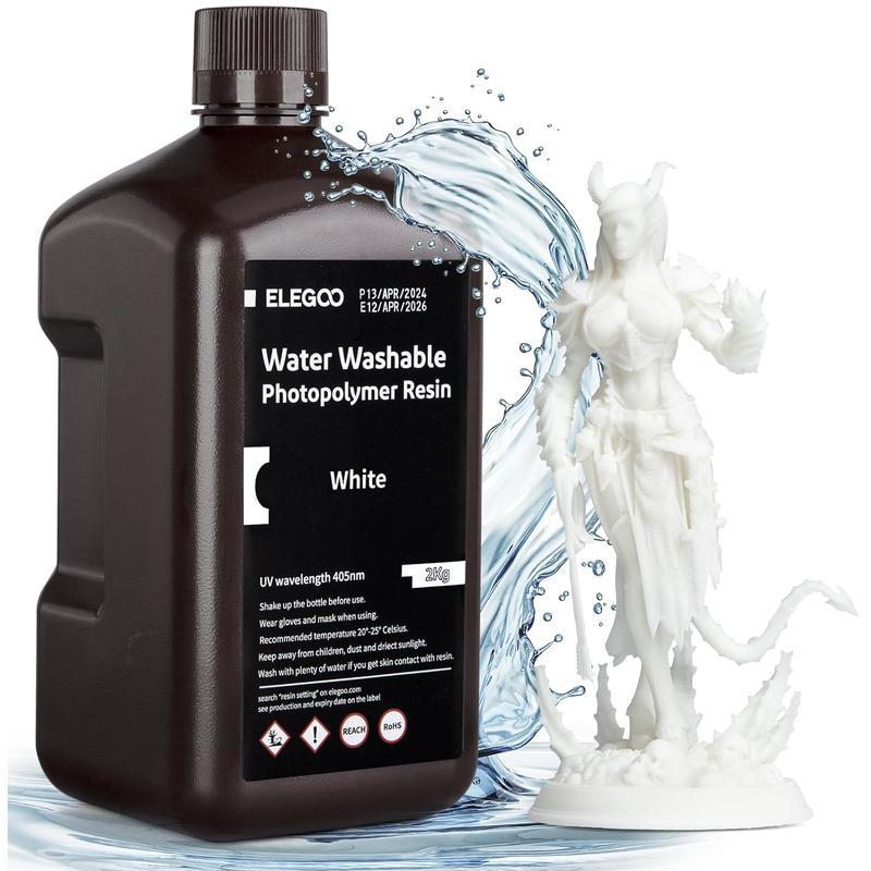 ELEGOO Wasserabwaschbares Resin 2KG, Weiß