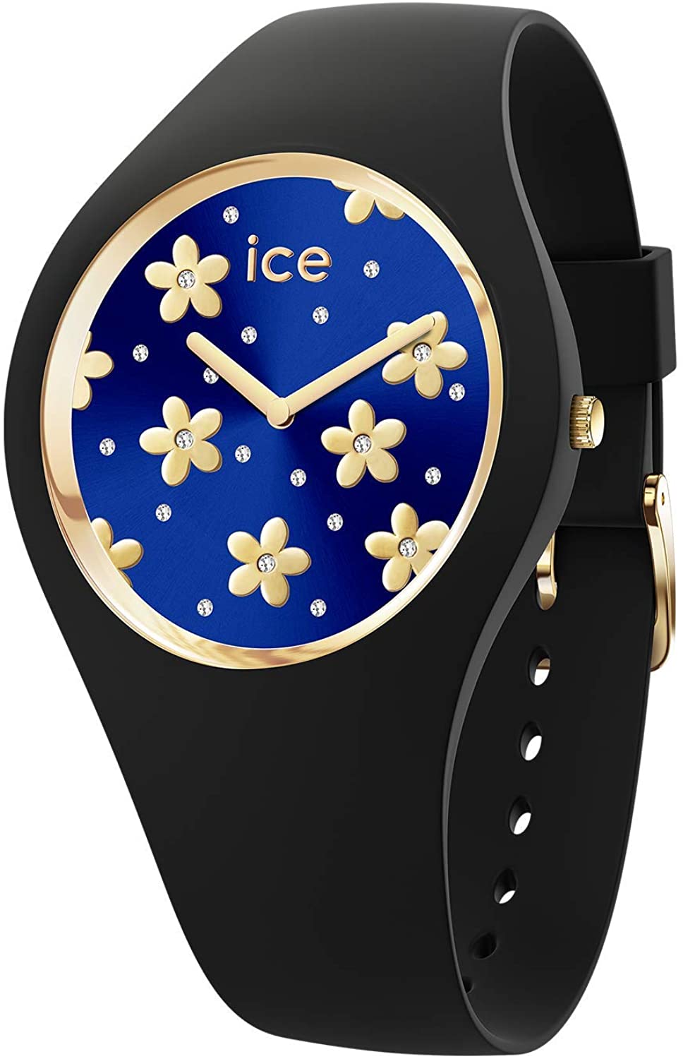 Hodinky Ice Watch - Náramkové hodinky - Dámske - ICE flower - Precious deep blue - Medium - 2H - 017579