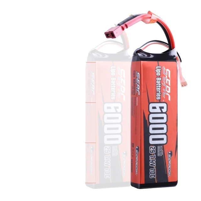 Lipo batéria, kapacita 6000mAh, kompatibilita s konektorom Deans T, 6000mAh-2S-70C-T
