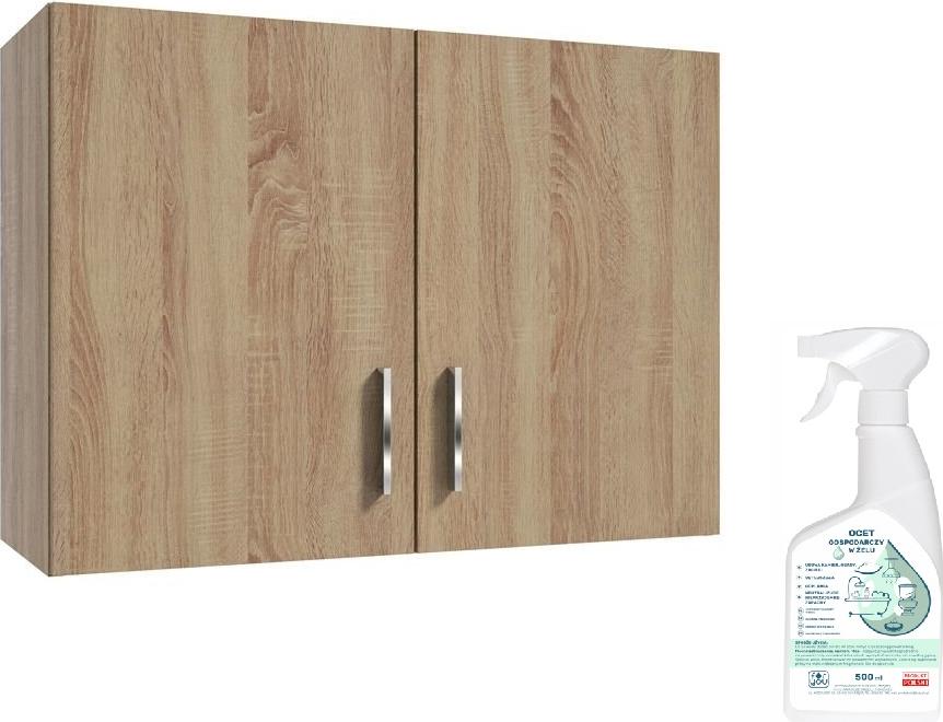 Defra SINGLE A80 Hängeküchenschrank, Sonoma Eiche + Gratis Haushaltsessiggel