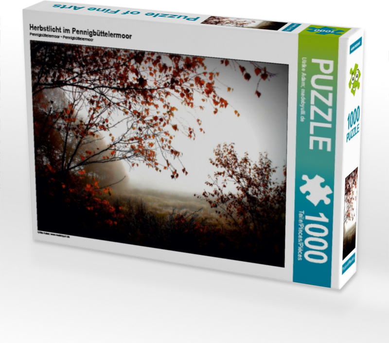 Calvendo Herbstlicht im Pennigbüttelermoor 1000 Teile Puzzle quer 640x480mm, Adam Ulrike; 7400130