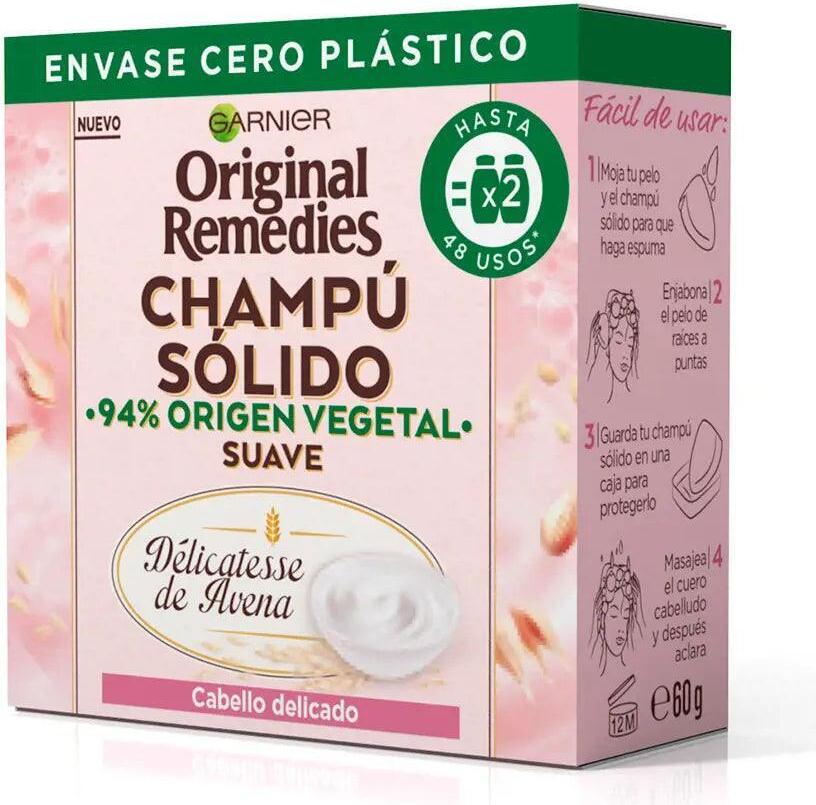 Garnier Original Remedies tuhý šampón Cabello Delicado 60g