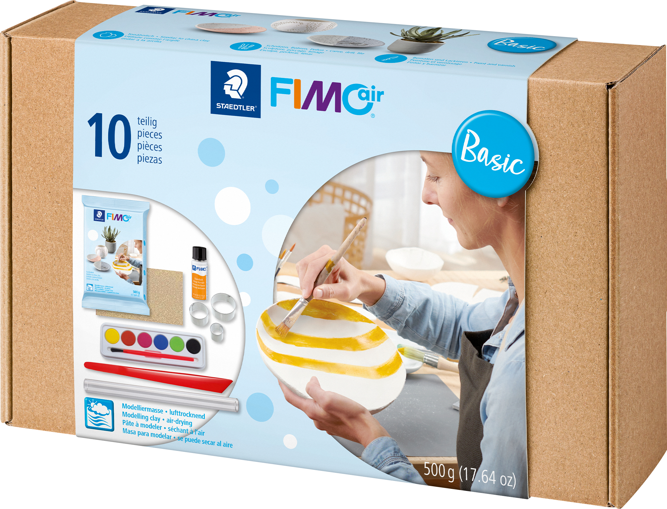 FIMO air Modelliermasse-Set Basic lufthärtend 81 SET 01