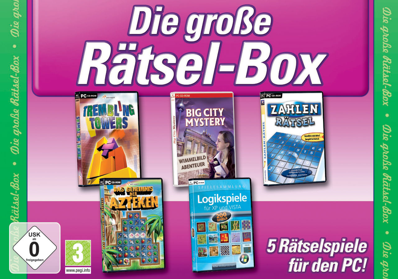 rondomedia Die große Rätsel-Box (5 Rätselspiele) CDR7491