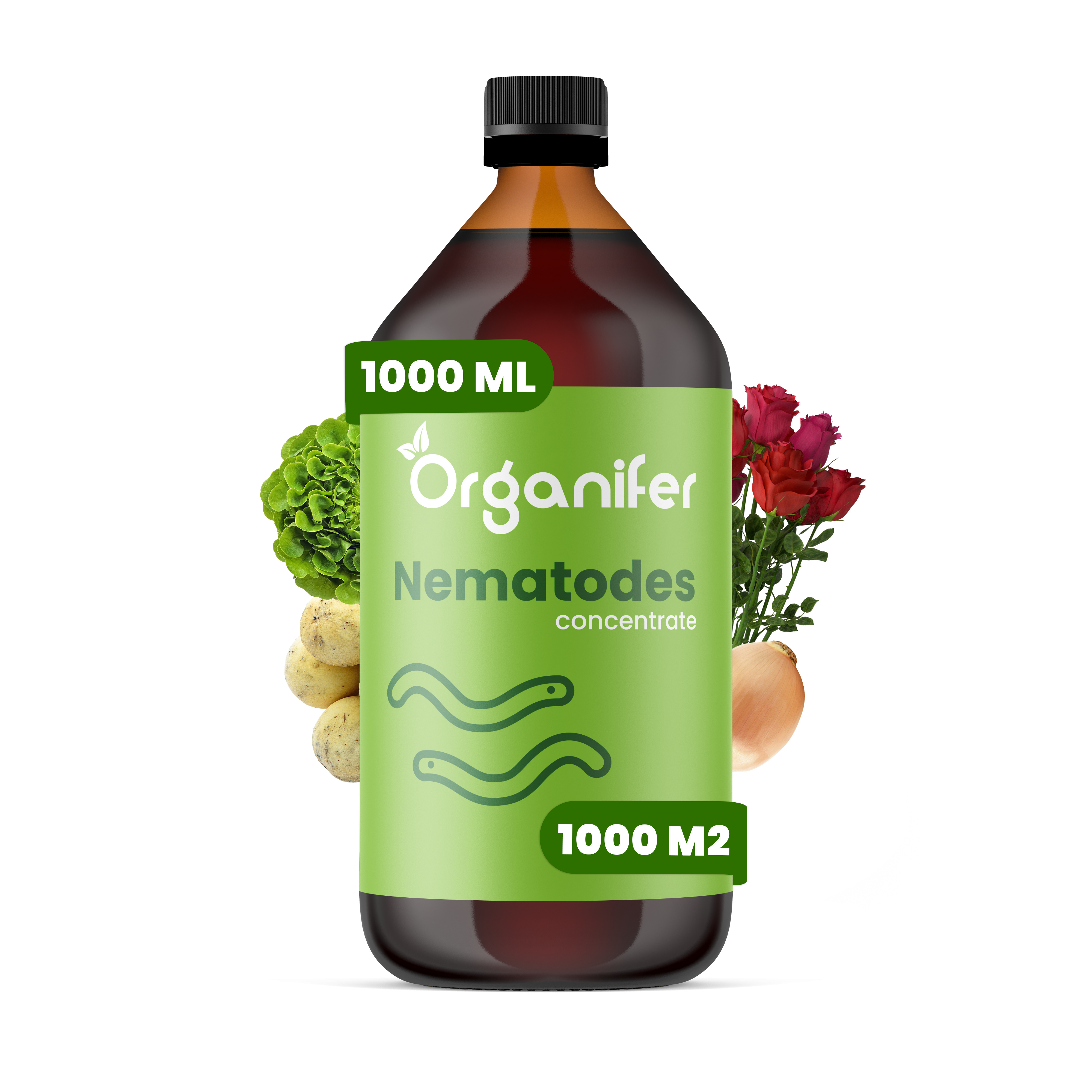 Nematoden - Fadenwürmer-Konzentrat - 1000 ml für 1000 m2- Organifer 27604