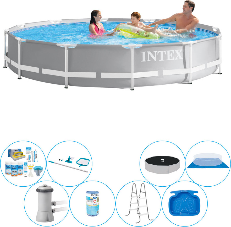 Bazénová súprava Deluxe - Intex Prism Frame Rund 366x76 cm