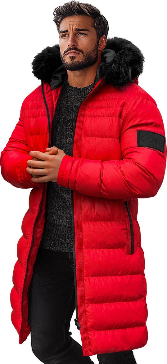 Herren Winterjacke Rot OZONEE O/M801Z S