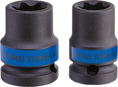 KING TONY 657530M - Muffe de star de Schlagfestigkeit de legierter Stahl, Einheit de 3/4", Größe E30, Länge de 65 mm