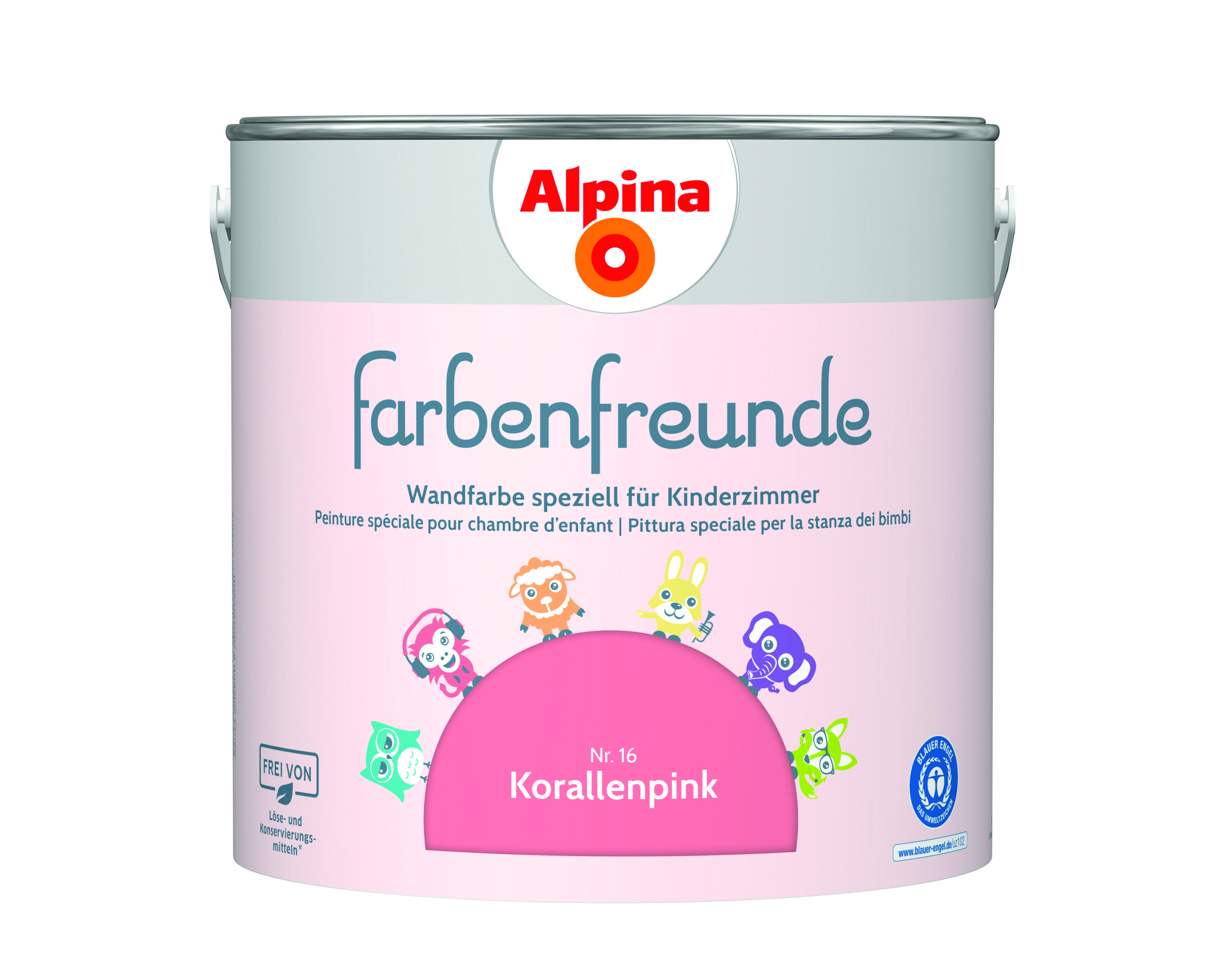 Alpina Farbenfreunde Nr. 16 Korallenpink 2,5 Liter matt 914036
