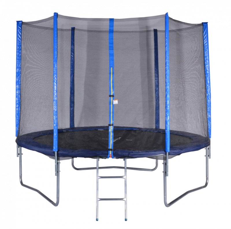 Trampolína 180 cm + sieť + rebrík modrá Modrá