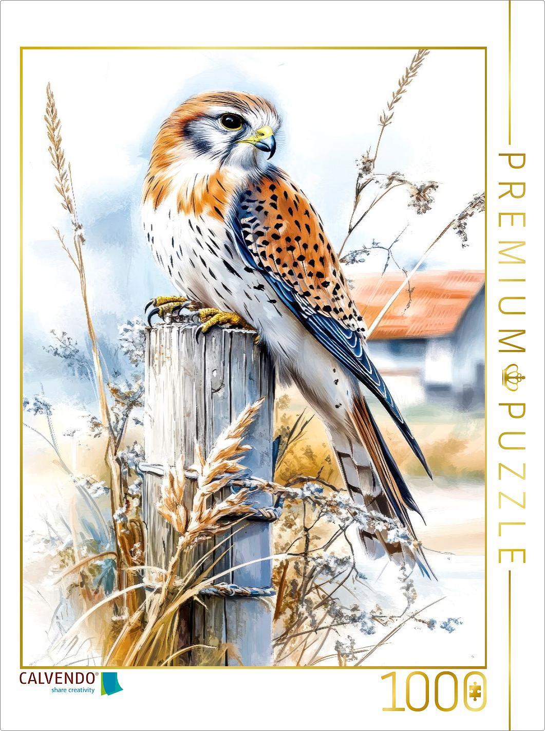 CALVENDO Puzzle Turmfalke | 1000 Teile Lege-Größe 64x48cm Foto-Puzzle für glückliche Stunden