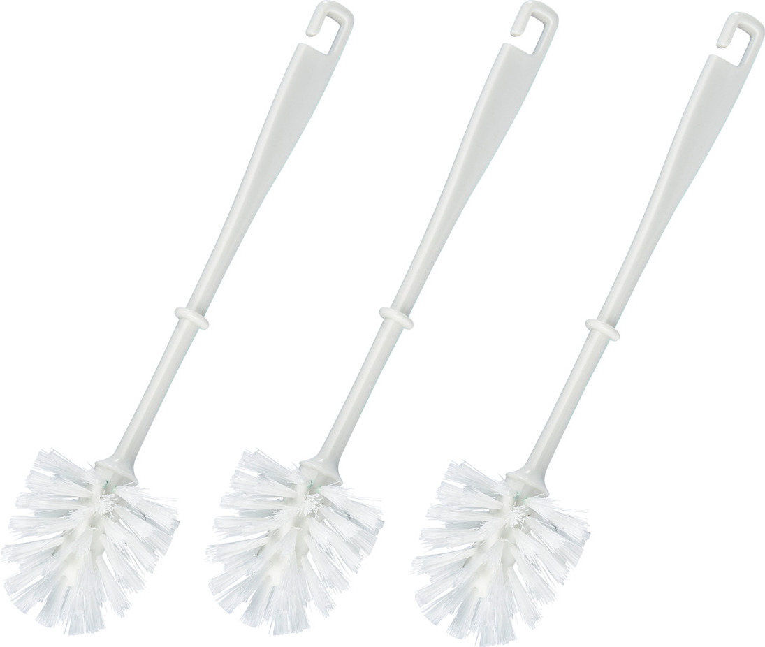Wenko WC-Bürste mit Kunststoffstiel Weiß 3er Set 22259100