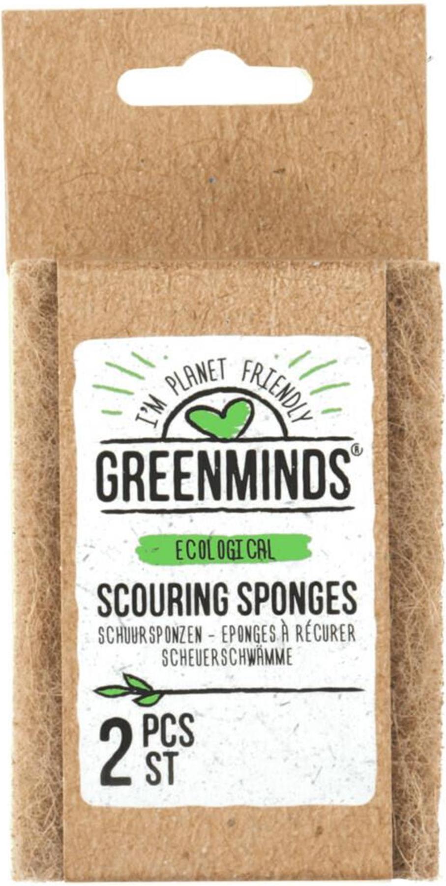 Dayes Europe Sorbo Greenminds Scheuerschwämme, Küchenreinigungsschwämme aus nachhaltigen und recycelten Materialien, 2er-Packung und ideal zum Abwaschen oder Reinigen in der Küche 208609