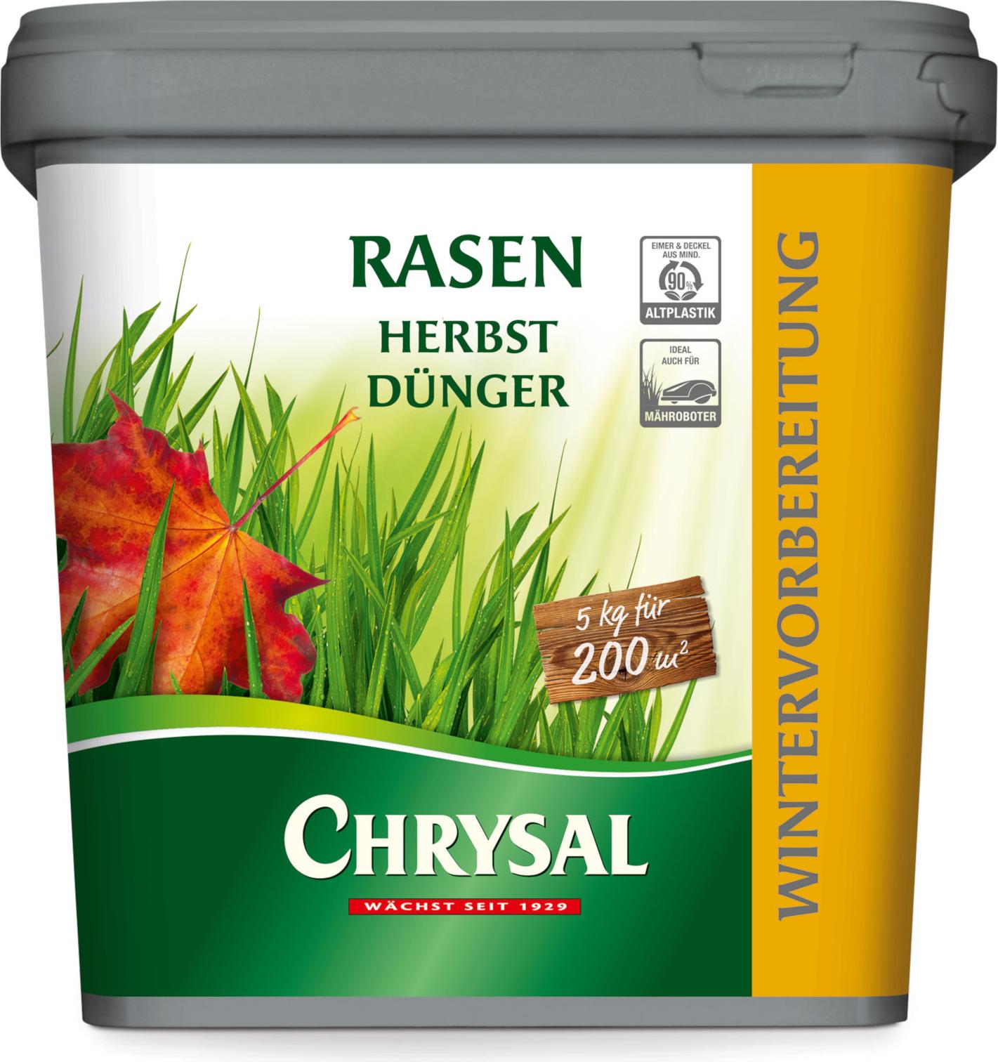 Chrysal Herbstrasendünger 5 kg - Herbst Rasendünger für 200 m² 2430